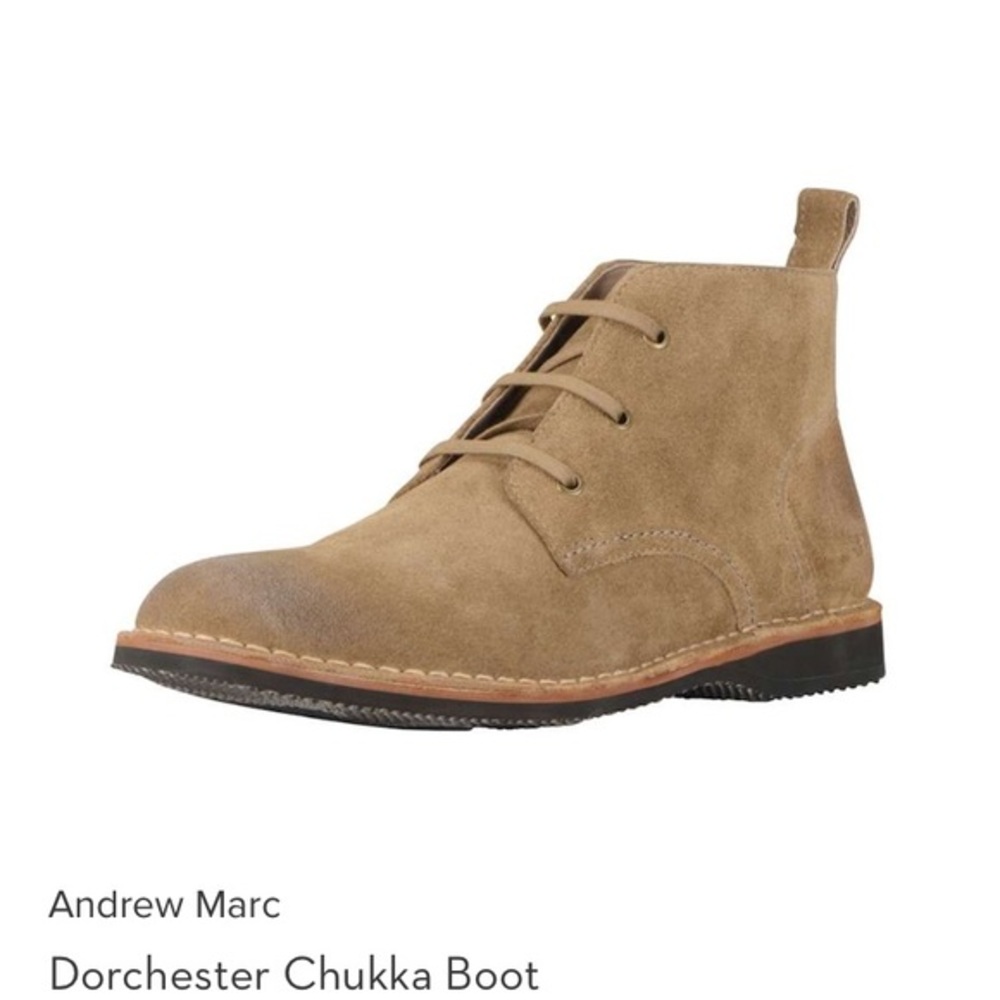 Andrew marc chukka suede boot
